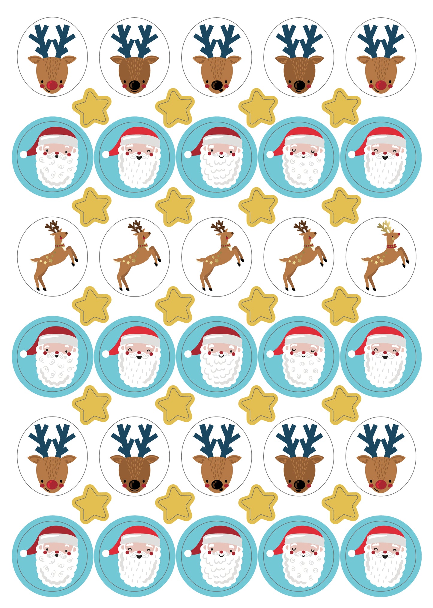 Santa & Reindeer Sticker Packs