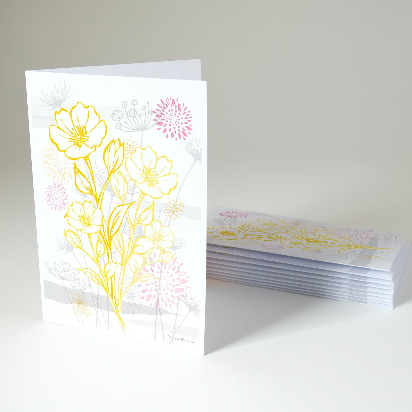 Floral Notelets Cosmos | Cosmos Floral Card