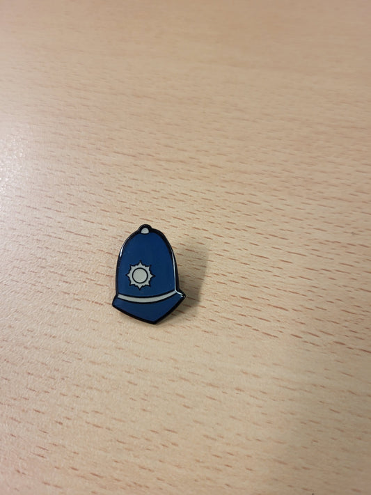 Police Helmet - Hat Pin Badge