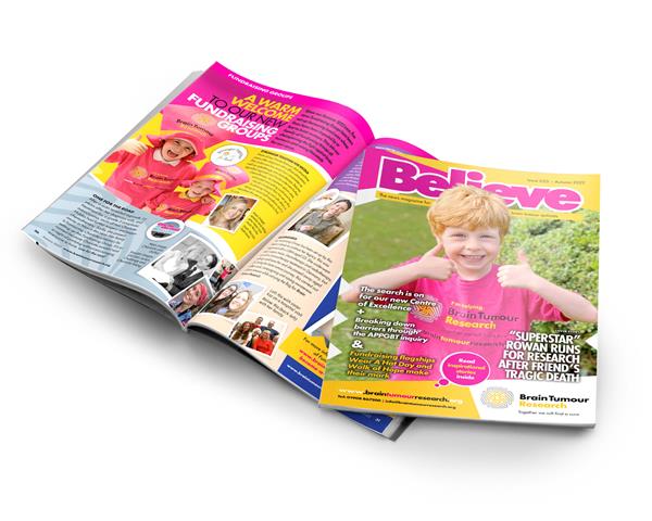 New Believe Magazine out now – Brain Tumour Research