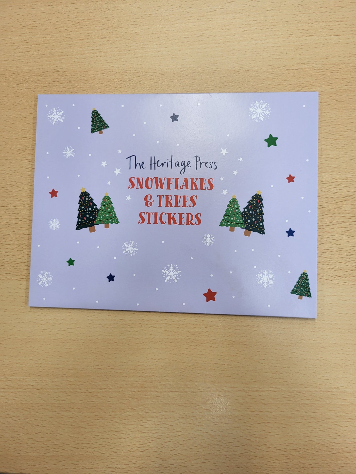 Snowflakes and Trees Sticker Packs - Christmas