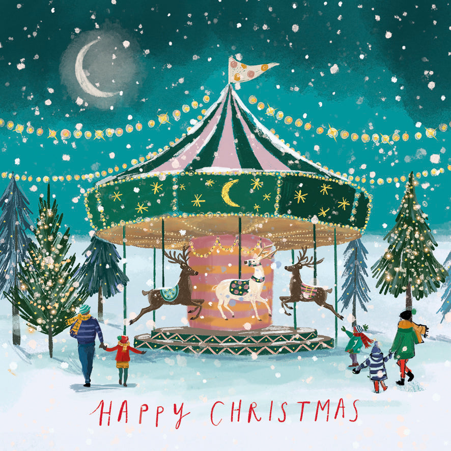 Christmas Carousel - Pack of 10 Christmas Cards