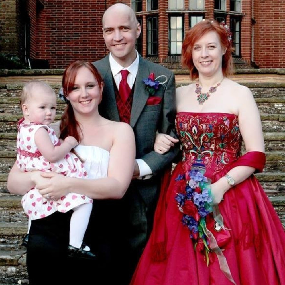Brain tumour patient Richard and family