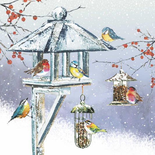 Bird Table Christmas Cards