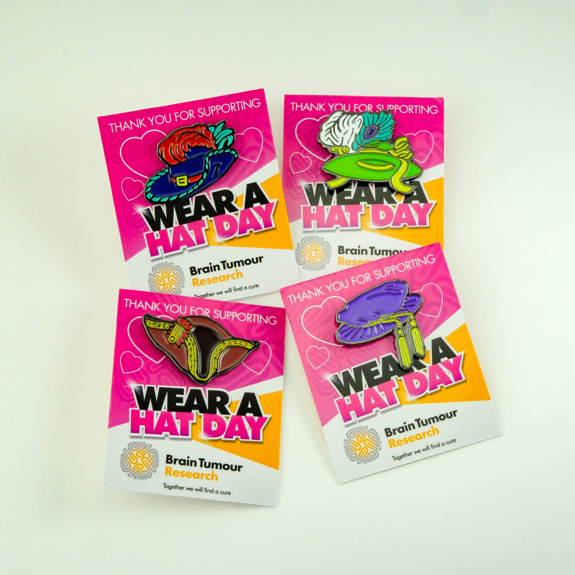 Stuart Hat Badge for Wear A Hat Day 2023 – Brain Tumour Research