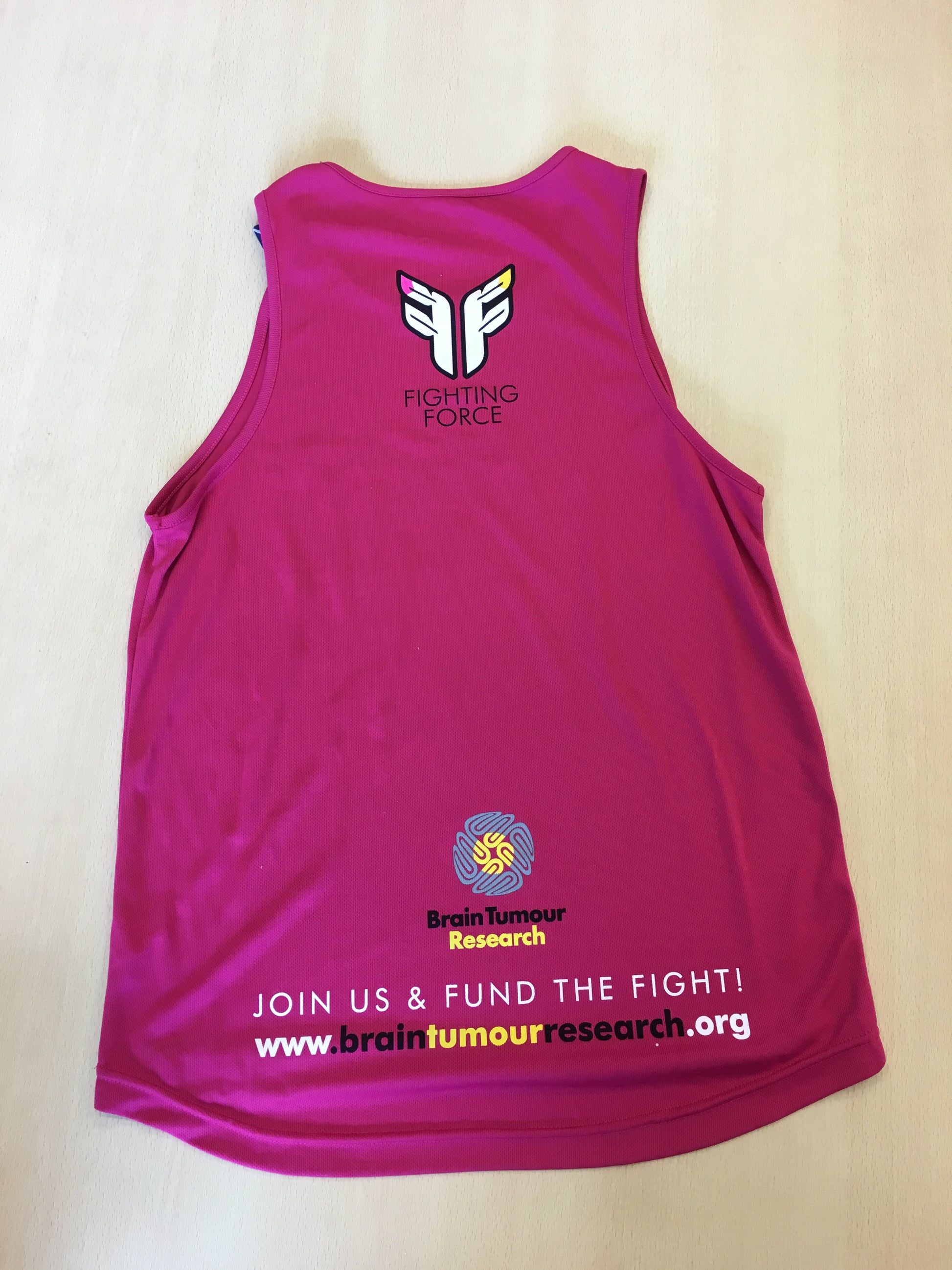 Fighting Force Running Vest | Brain Tumour Research