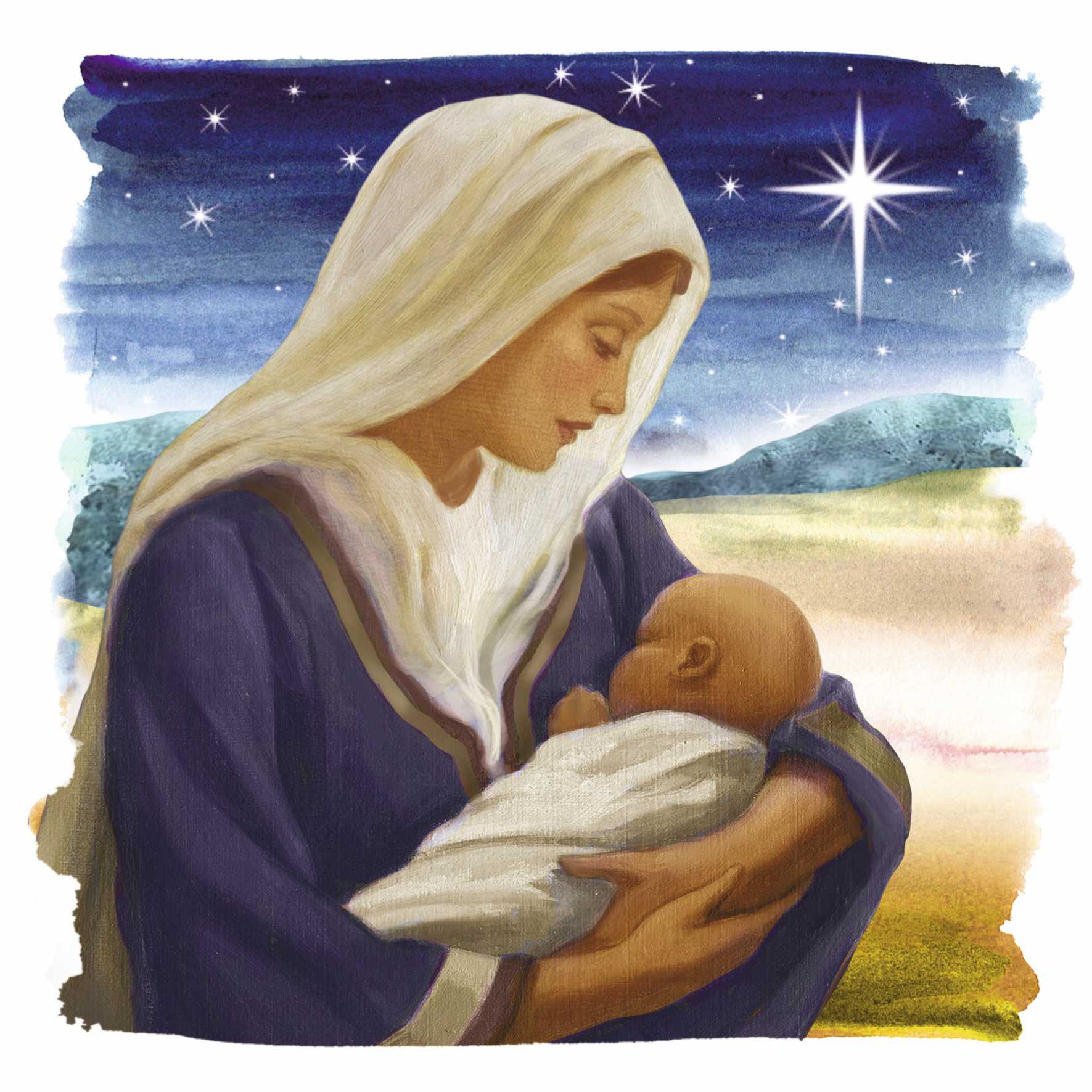Mary and Baby Christmas Cards | Brain Tumour Research 