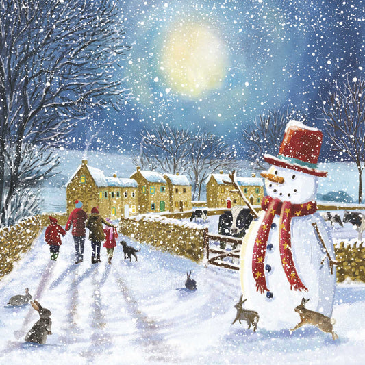 Snowman Lane - Pack of 10 Christmas Cards