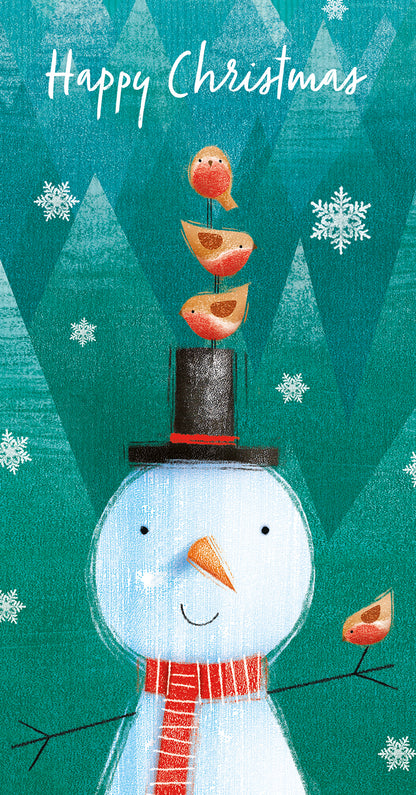 Top Hat Snowman Money Wallet